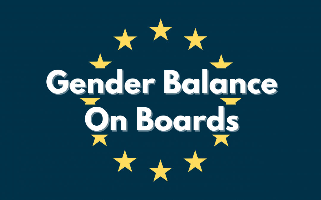 Directive européenne “Gender Balance On Boards” : je soutiens la proposition de 40%!