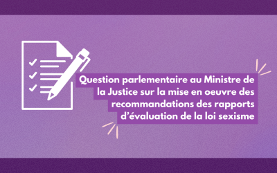 Question parlementaire au Ministre de la Justice sur la mesure 53 du PAN 2021-2025 sur l’aliénation parentale