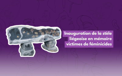 Inauguration de la stèle liégeoise en mémoire victimes de féminicides