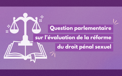 Question parlementaire sur l’évaluation de la réforme du droit pénal sexuel