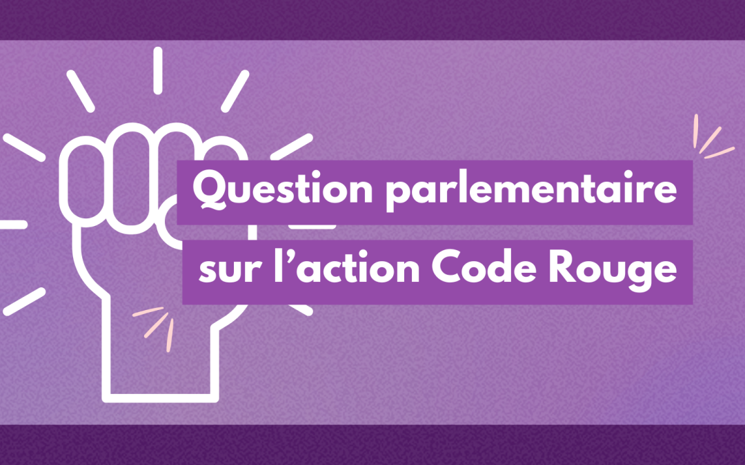 Question parlementaire sur l’action Code rouge