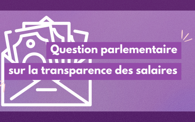 Question parlementaire sur la transparence des salaires