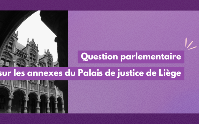 Question parlementaire sur les annexes du Palais de justice de Liège